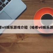 哈希v8娱乐游戏介绍（哈希v6娱乐游戏）